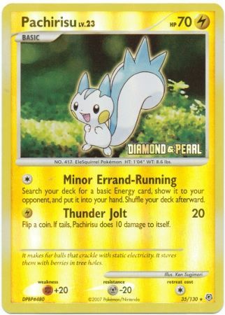 Pachirisu (35/130) [Burger King Promos: 2008 Collection] | All Aboard Games