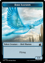 Bird // Bird Illusion Double-Sided Token [Ravnica Remastered Tokens] | All Aboard Games
