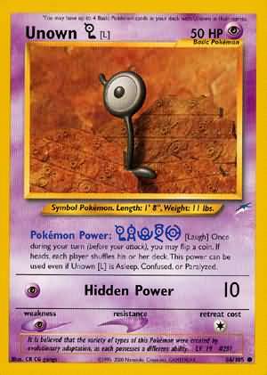 Unown [L] (86/105) [Neo Destiny Unlimited] | All Aboard Games