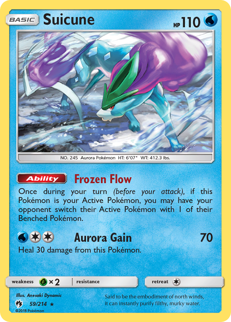 Suicune (59/214) [Sun & Moon: Lost Thunder] | All Aboard Games