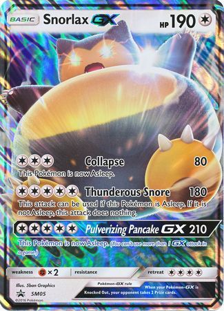 Snorlax GX (SM05) (Jumbo Card) [Sun & Moon: Black Star Promos] | All Aboard Games