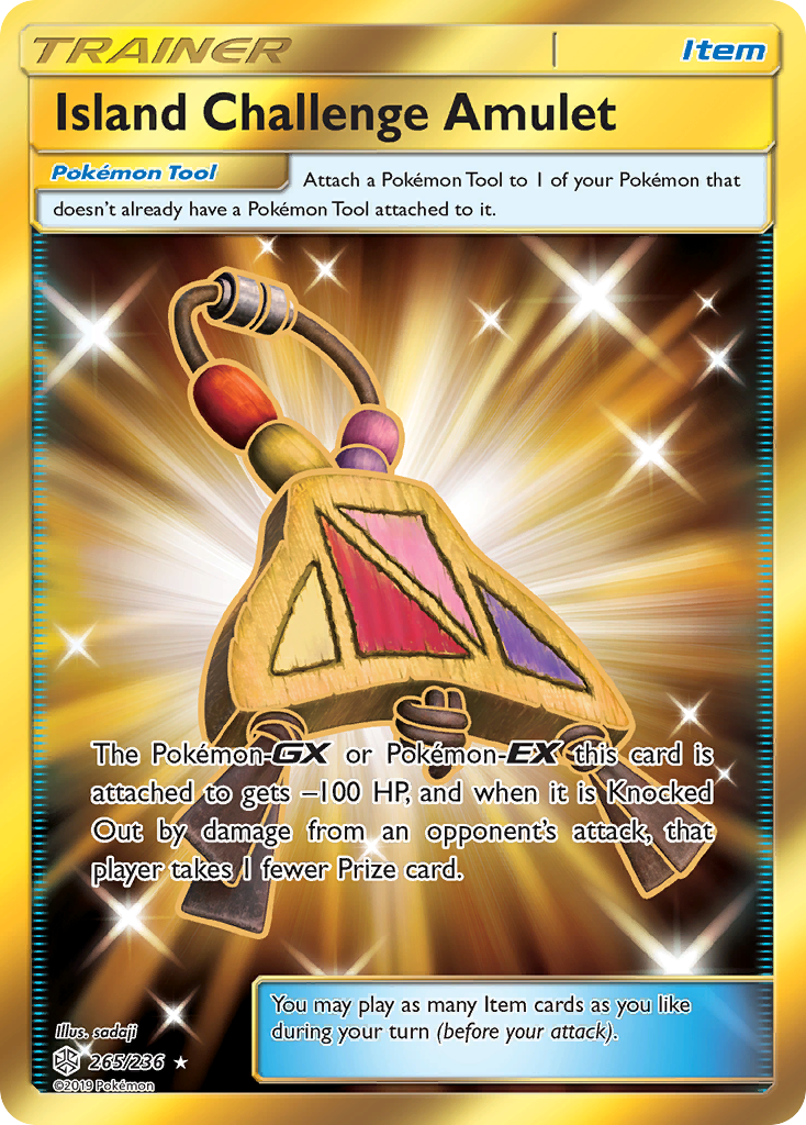 Island Challenge Amulet (265/236) [Sun & Moon: Cosmic Eclipse] | All Aboard Games