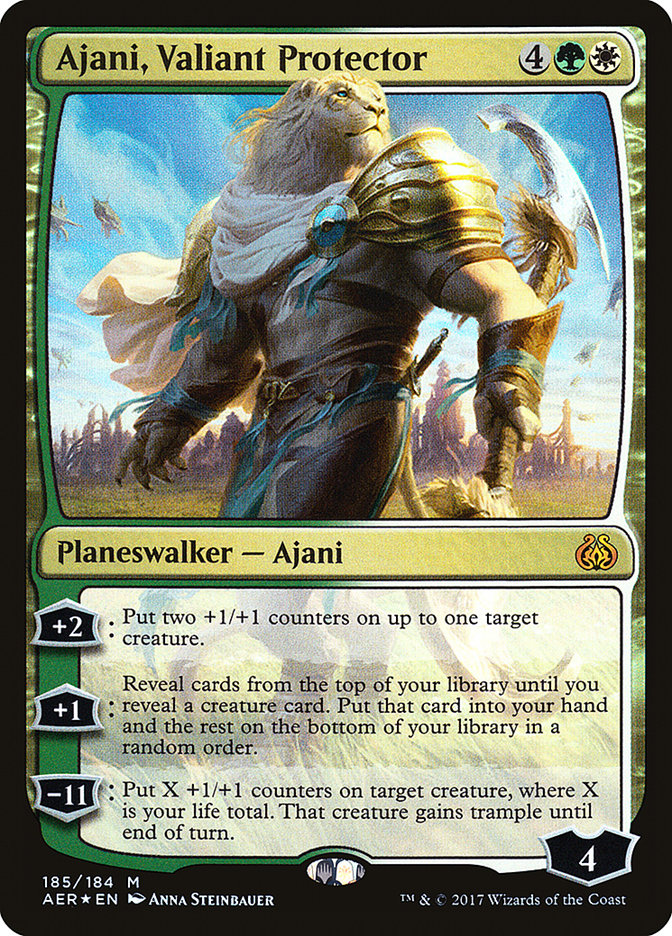 Ajani, Valiant Protector [Aether Revolt] | All Aboard Games