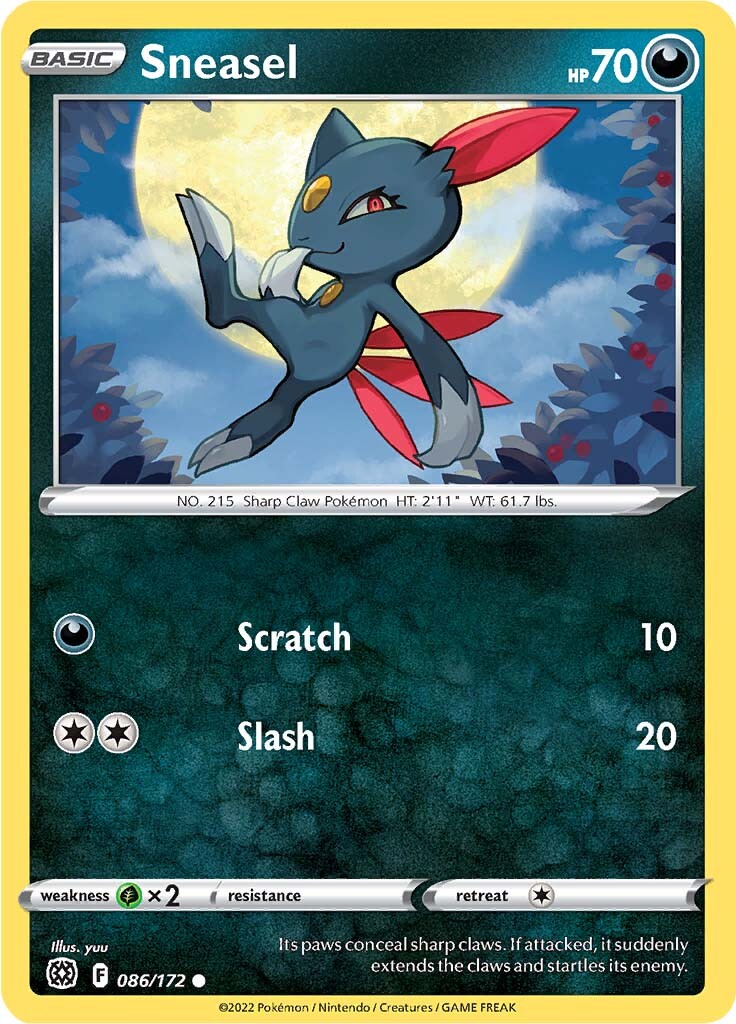 Sneasel (086/172) [Sword & Shield: Brilliant Stars] | All Aboard Games