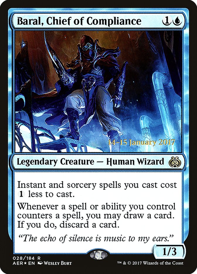 Baral, Chief of Compliance  [Aether Revolt Prerelease Promos] | All Aboard Games