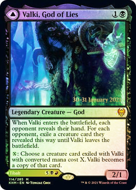 Valki, God of Lies // Tibalt, Cosmic Impostor [Kaldheim Prerelease Promos] | All Aboard Games
