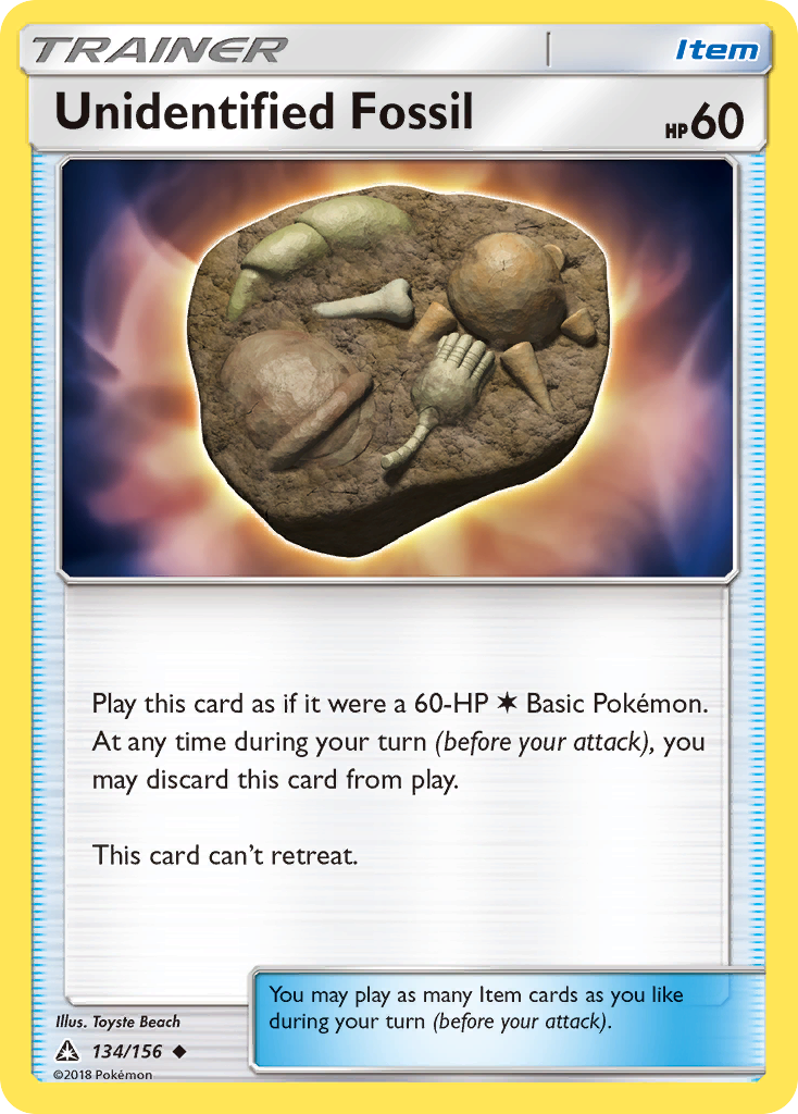 Unidentified Fossil (134/156) [Sun & Moon: Ultra Prism] | All Aboard Games