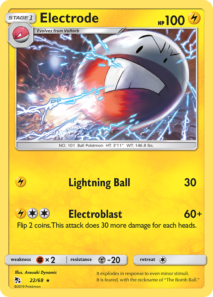 Electrode (22/68) [Sun & Moon: Hidden Fates] | All Aboard Games