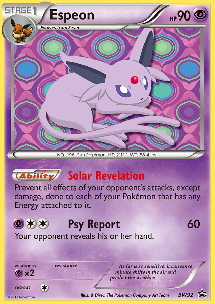 Espeon (BW92) [Black & White: Black Star Promos] | All Aboard Games