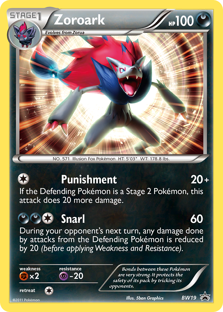 Zoroark (BW19) [Black & White: Black Star Promos] | All Aboard Games