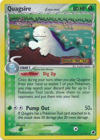 Quagsire (21/101) (Delta Species) (Stamped) [EX: Dragon Frontiers] | All Aboard Games