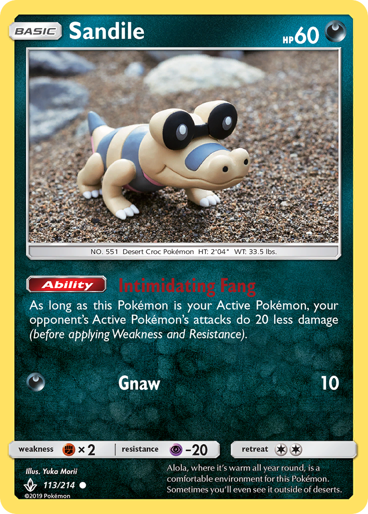 Sandile (113/214) [Sun & Moon: Unbroken Bonds] | All Aboard Games