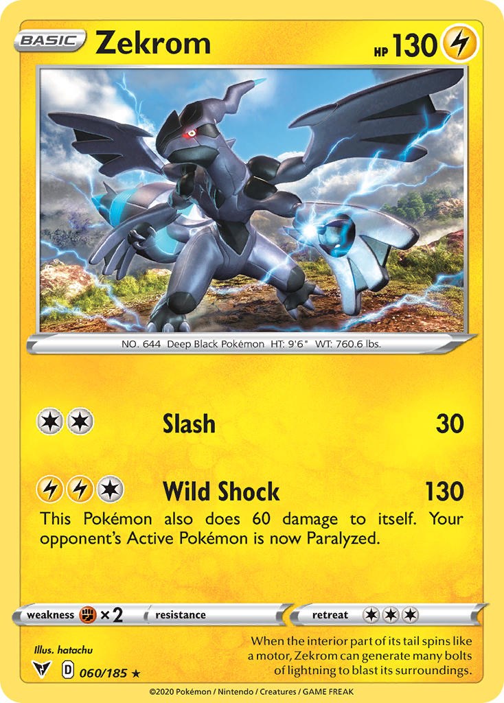 Zekrom (060/185) (Cosmos Holo) [Sword & Shield: Black Star Promos] | All Aboard Games