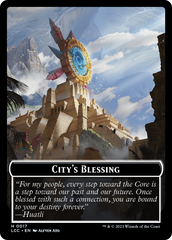 City's Blessing // Pirate (0005) Double-Sided Token [The Lost Caverns of Ixalan Commander Tokens] | All Aboard Games