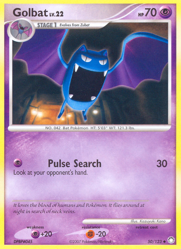 Golbat (50/123) [Diamond & Pearl: Mysterious Treasures] | All Aboard Games