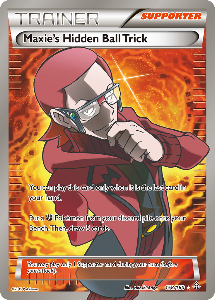 Maxie's Hidden Ball Trick (158/160) [XY: Primal Clash] | All Aboard Games