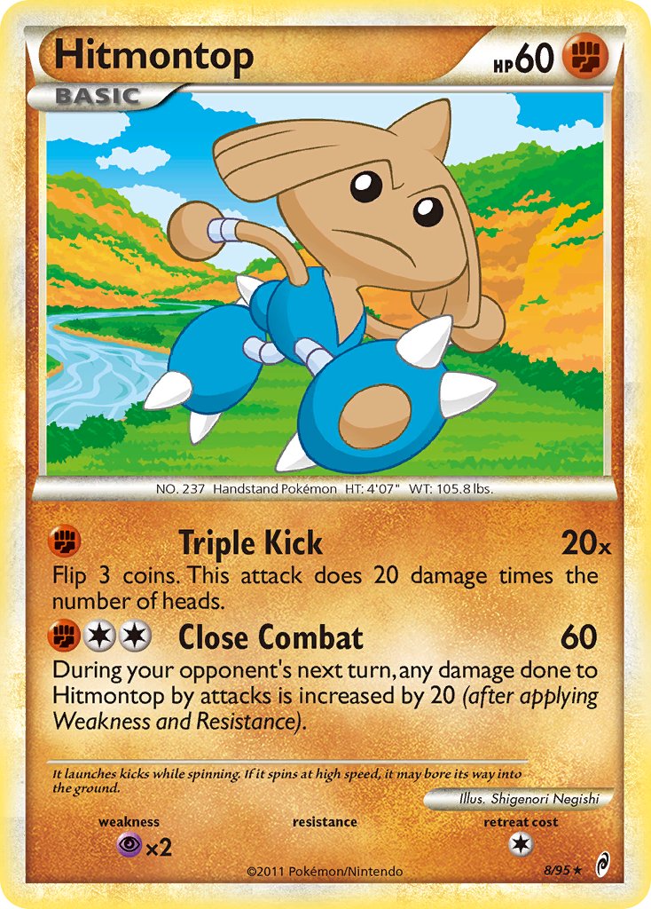 Hitmontop (8/95) (Theme Deck Exclusive) [HeartGold & SoulSilver: Call of Legends] | All Aboard Games