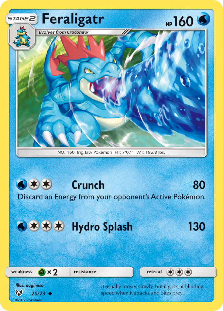 Feraligatr (20/73) [Sun & Moon: Shining Legends] | All Aboard Games