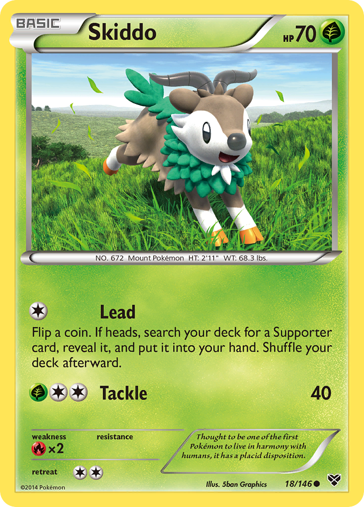 Skiddo (18/146) [XY: Base Set] | All Aboard Games