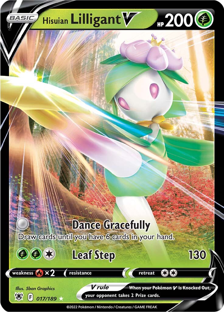 Hisuian Lilligant V (017/189) [Sword & Shield: Astral Radiance] | All Aboard Games