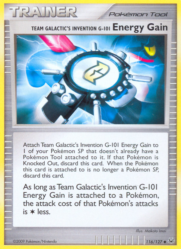 Team Galactic's Invention G-101 Energy Gain (116/127) [Platinum: Base Set] | All Aboard Games