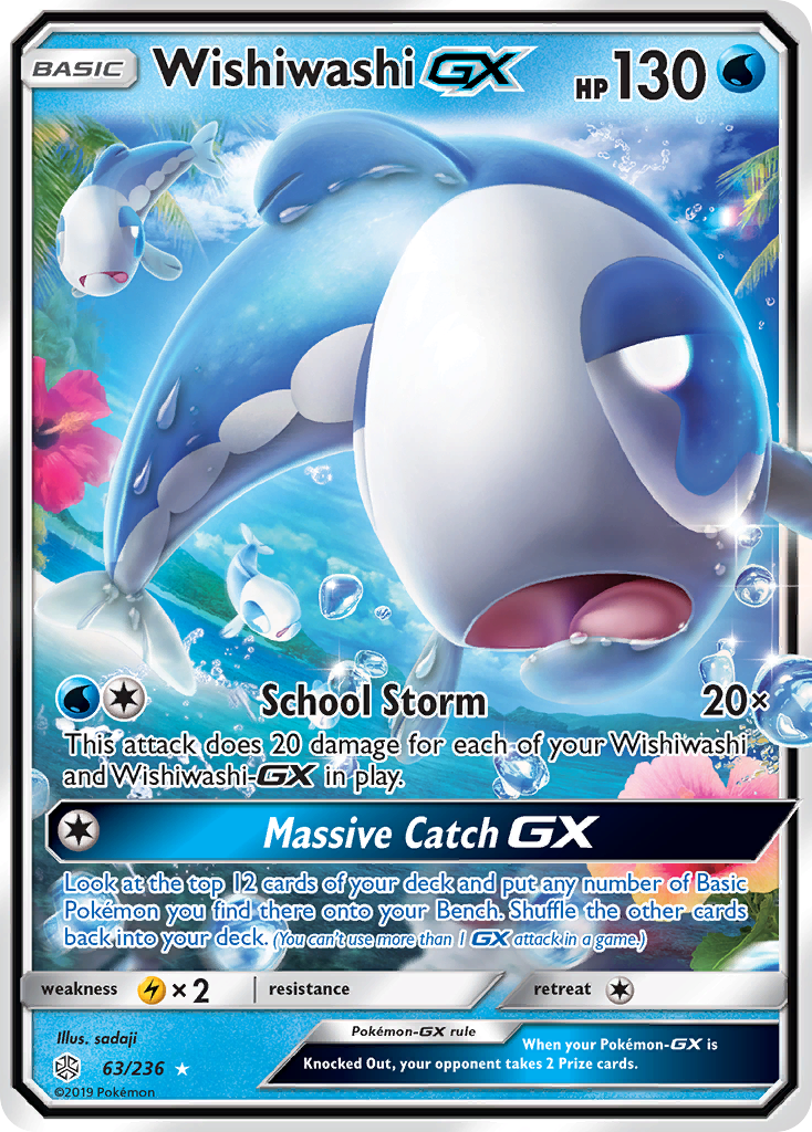 Wishiwashi GX (63/236) [Sun & Moon: Cosmic Eclipse] | All Aboard Games