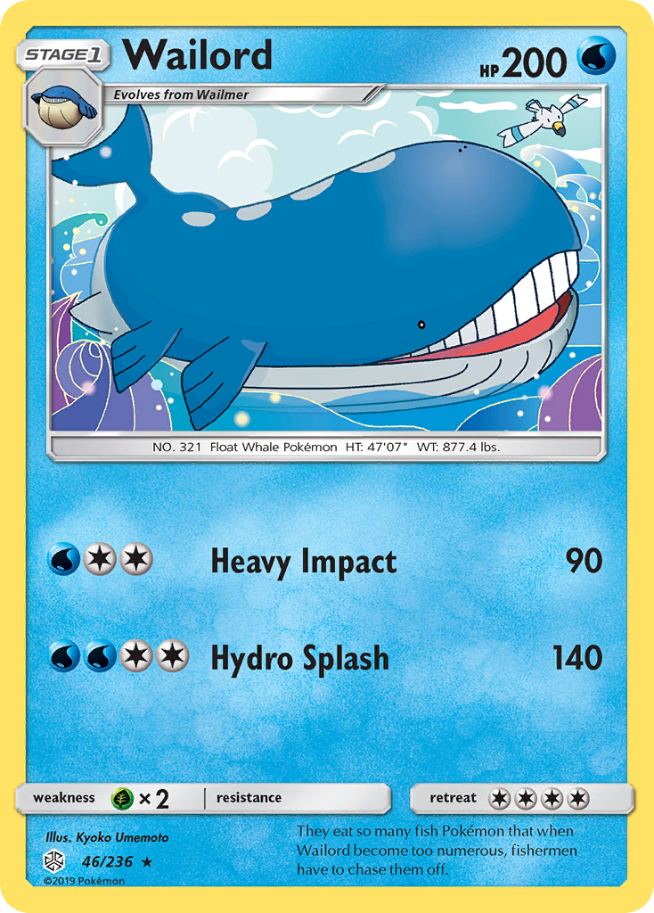 Wailord (46/236) [Sun & Moon: Cosmic Eclipse] | All Aboard Games