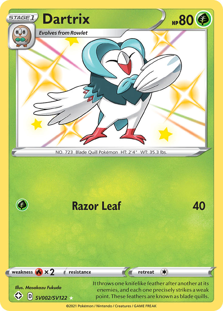 Dartrix (SV002/SV122) [Sword & Shield: Shining Fates] | All Aboard Games