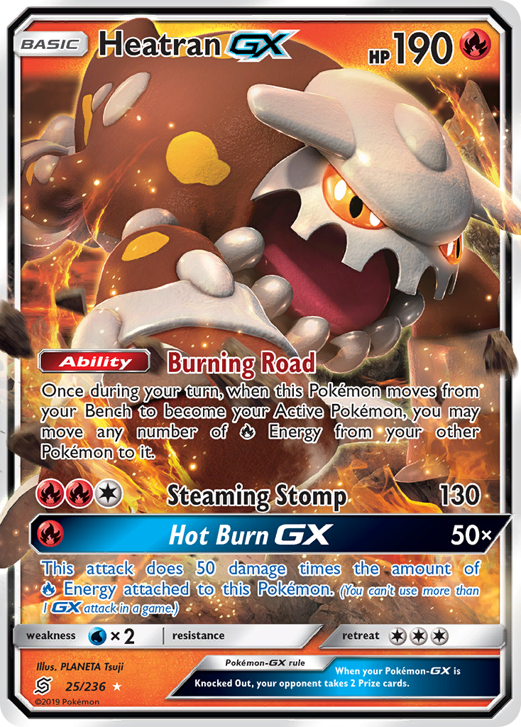 Heatran GX (25/236) [Sun & Moon: Unified Minds] | All Aboard Games