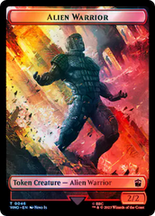 Copy // Alien Warrior Double-Sided Token (Surge Foil) [Doctor Who Tokens] | All Aboard Games