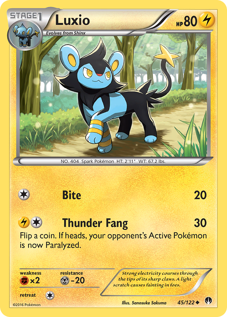 Luxio (45/122) [XY: BREAKpoint] | All Aboard Games