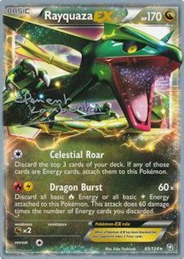 Rayquaza EX (85/124) (Anguille Sous Roche - Clement Lamberton) [World Championships 2013] | All Aboard Games