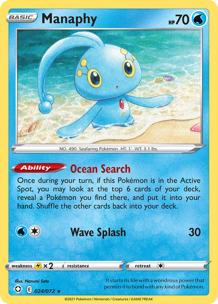 Manaphy (024/072) [Sword & Shield: Shining Fates] | All Aboard Games