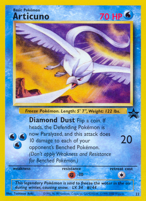 Articuno (22) [Wizards of the Coast: Black Star Promos] | All Aboard Games