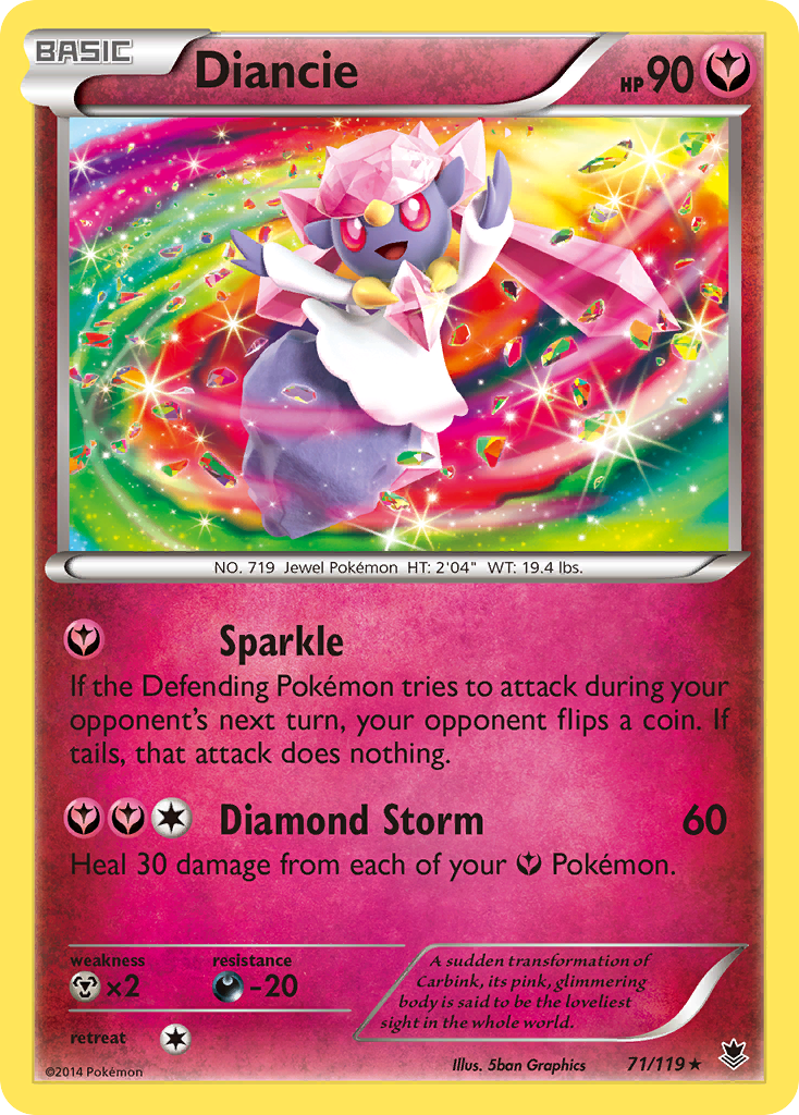 Diancie (71/119) [XY: Phantom Forces] | All Aboard Games