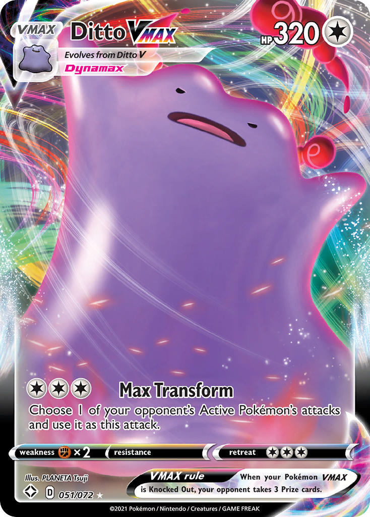 Ditto VMAX (051/072) [Sword & Shield: Shining Fates] | All Aboard Games