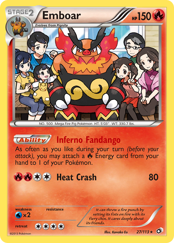 Emboar (27/113) (Theme Deck Exclusive) [Black & White: Legendary Treasures] | All Aboard Games