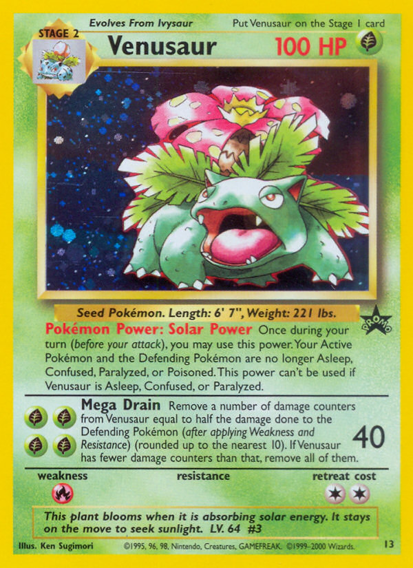 Venusaur (13) [Wizards of the Coast: Black Star Promos] | All Aboard Games