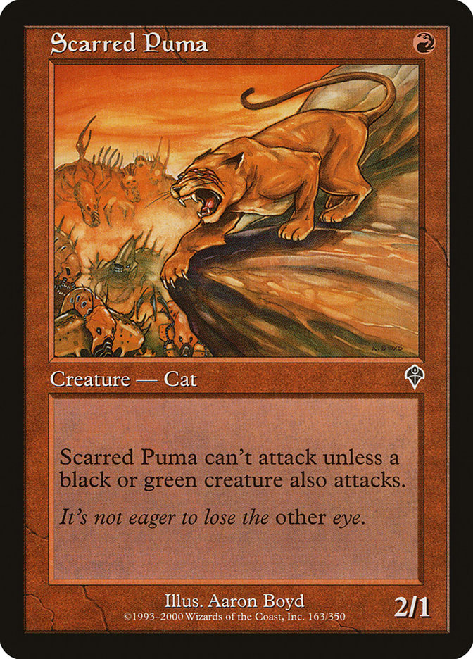 Scarred Puma [Invasion] | All Aboard Games