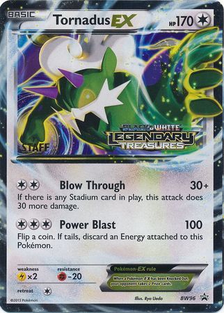 Tornadus EX (BW96) (Staff Prerelease Promo) [Black & White: Black Star Promos] | All Aboard Games