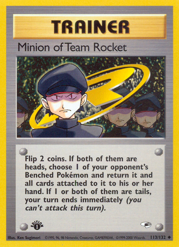 Minion of Team Rocket (113/132) [Gym Heroes 1st Edition] | All Aboard Games