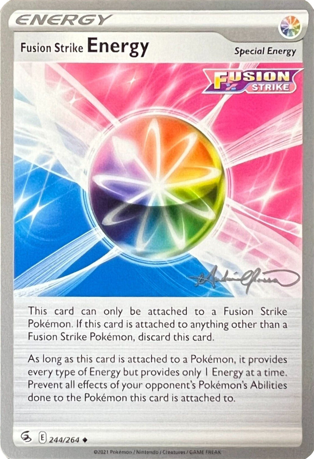 Fusion Strike Energy (244/264) (The Shape of Mew - Andre Chiasson) [World Championships 2022] | All Aboard Games