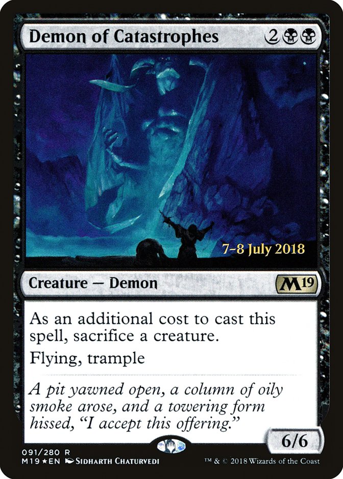 Demon of Catastrophes  [Core Set 2019 Prerelease Promos] | All Aboard Games