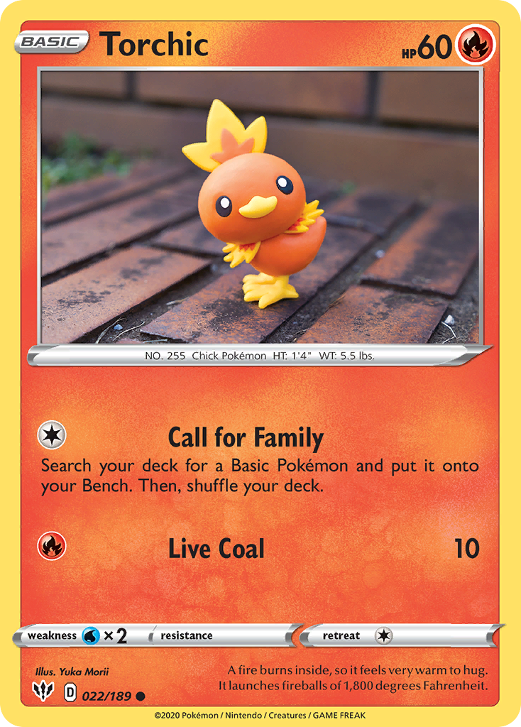 Torchic (022/189) [Sword & Shield: Darkness Ablaze] | All Aboard Games