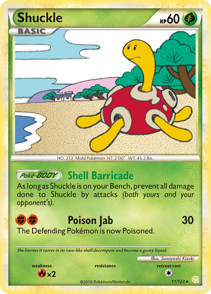 Shuckle (11/123) [HeartGold & SoulSilver: Base Set] | All Aboard Games