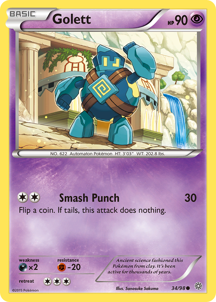 Golett (34/98) [XY: Ancient Origins] | All Aboard Games