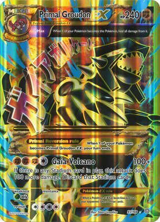 Primal Groudon EX (97/98) (Jumbo Card) [XY: Ancient Origins] | All Aboard Games