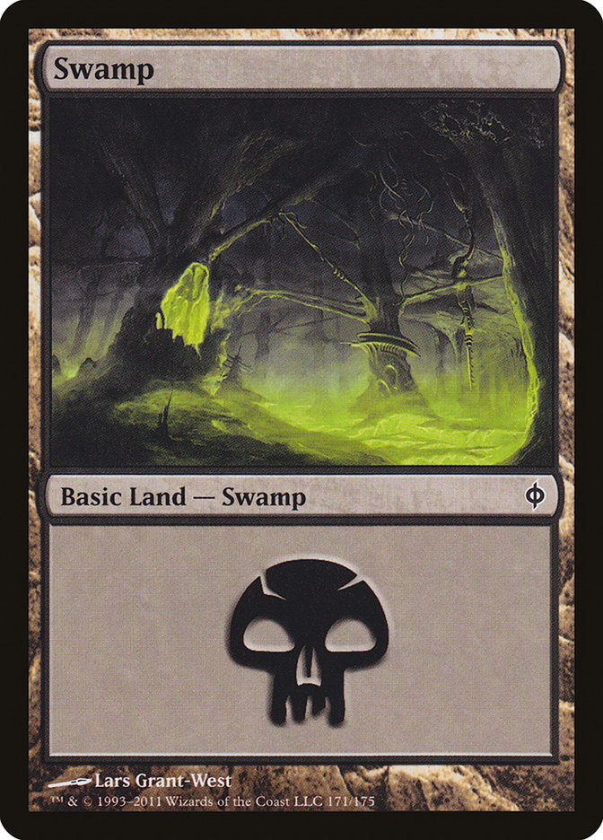 Swamp (171) [New Phyrexia] | All Aboard Games