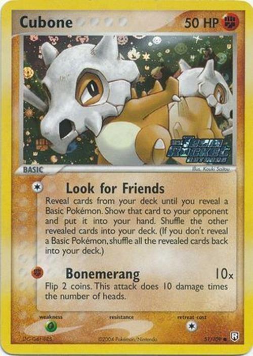 Cubone (51/109) (Stamped) [EX: Team Rocket Returns] | All Aboard Games