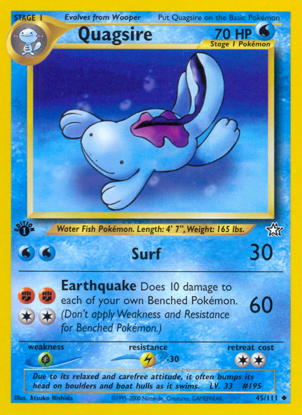 Quagsire (45/111) [Neo Genesis 1st Edition] | All Aboard Games